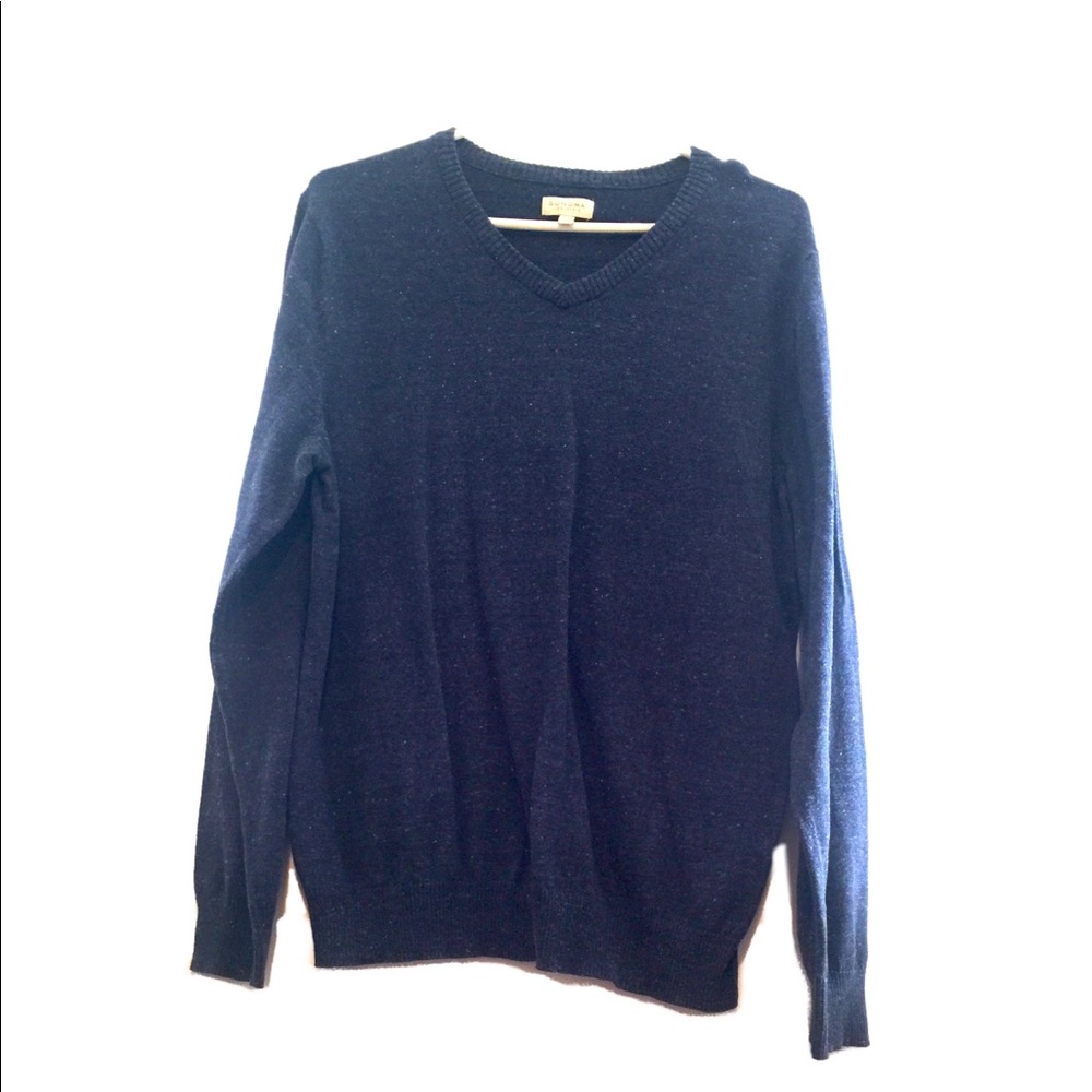 Men’s Sonoma donegal sweater navy large